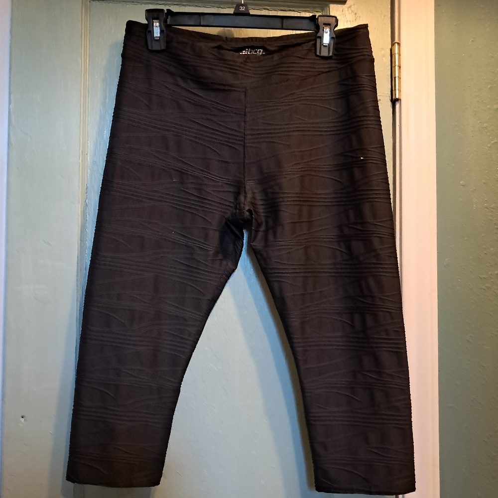 BCG Black Textured Pants
